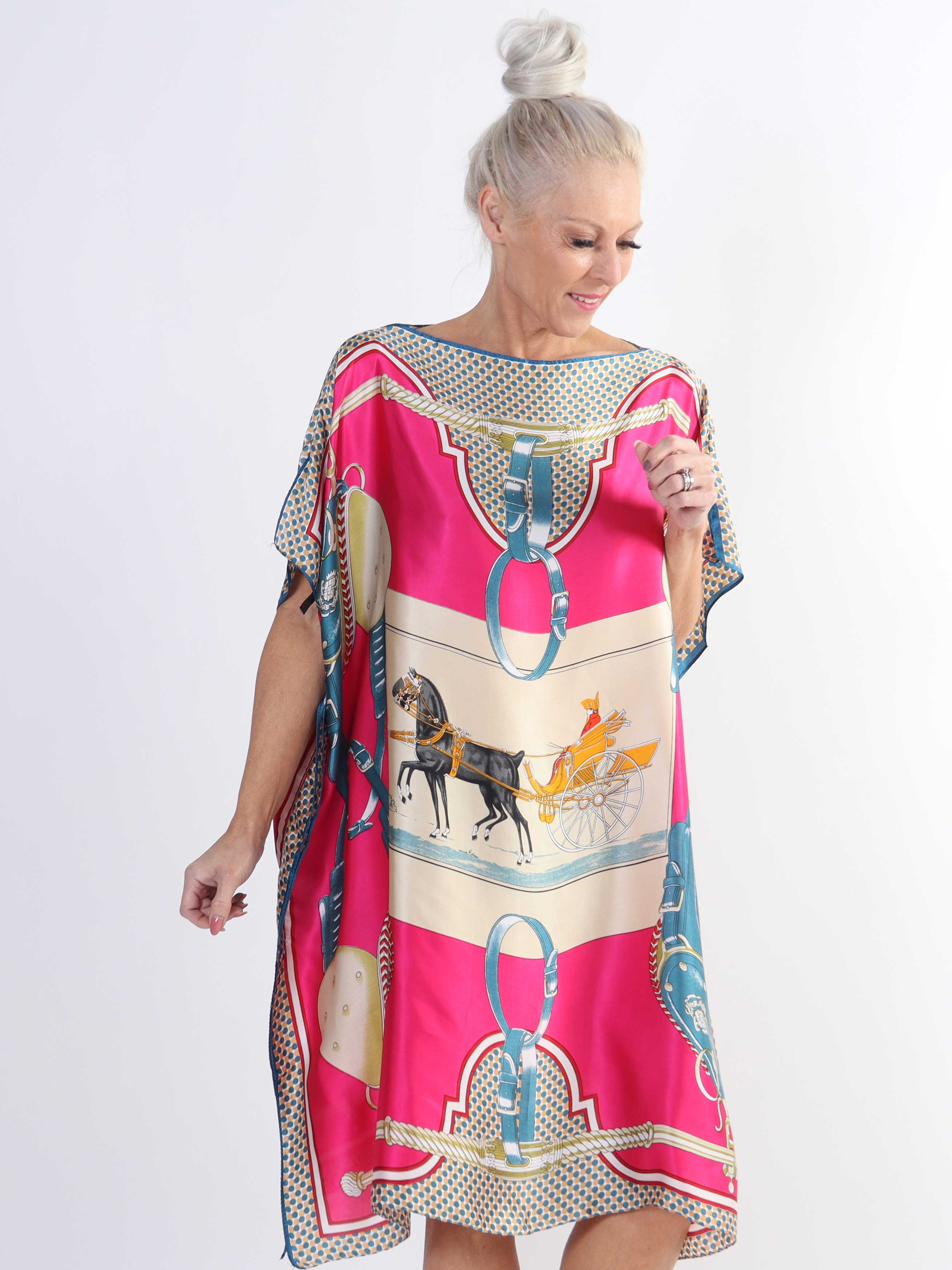 Emily - Let og luftig plus size tunika i viskose og silke